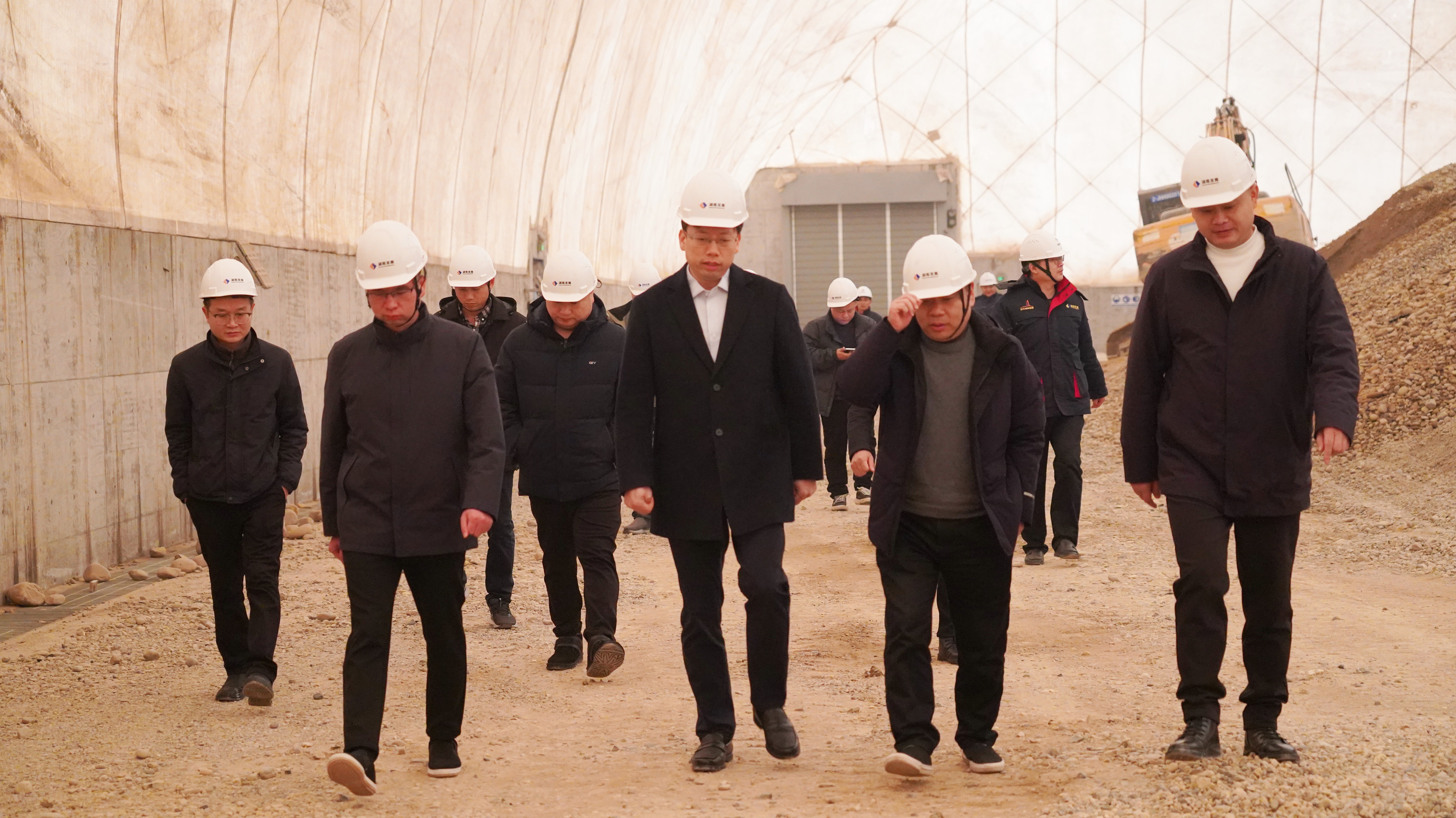 沅江市委副书记张心镜一行调研米兰（中国）机制砂和砂石集散中心项目