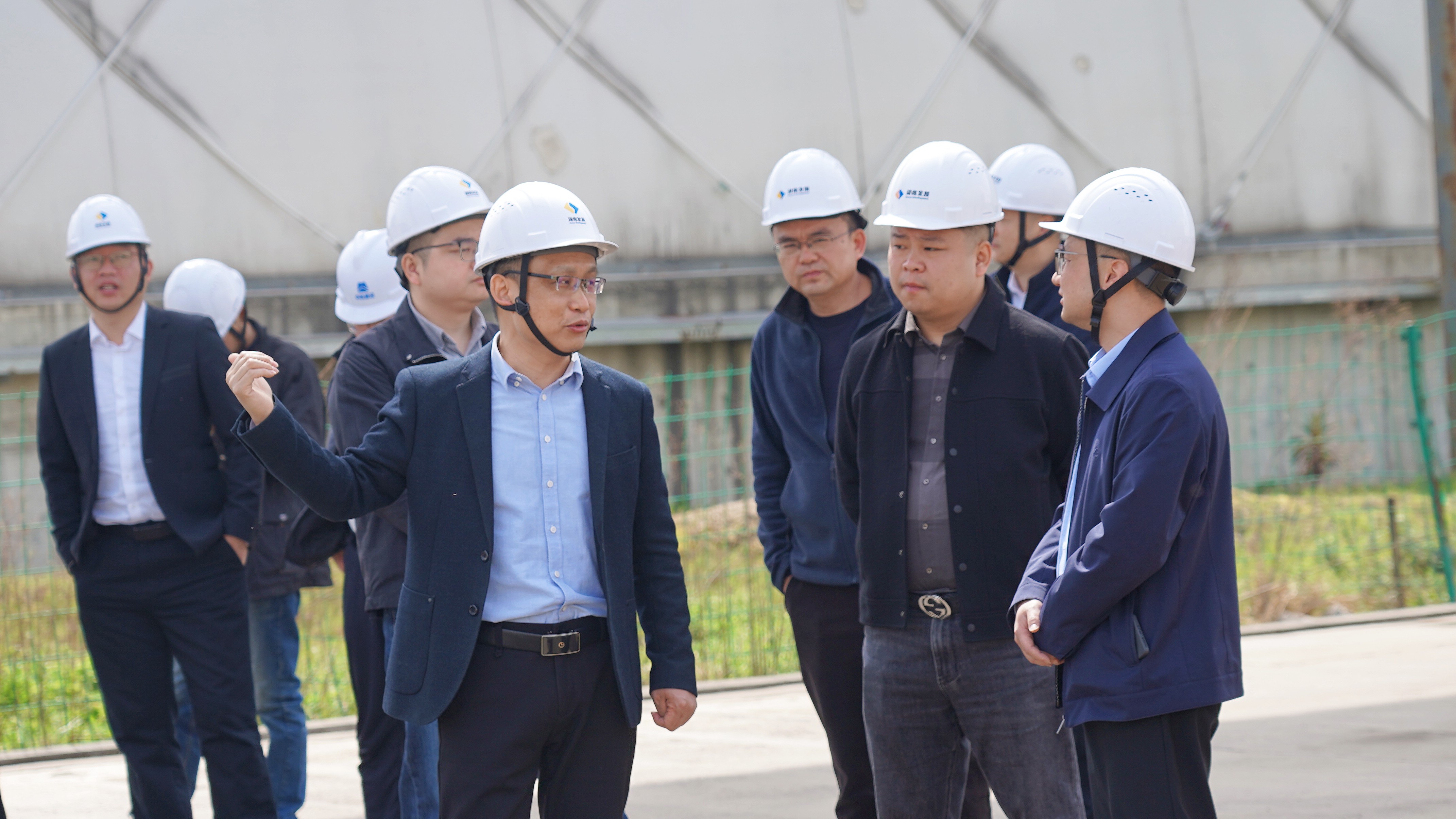 沅江市副市长雷亮调研米兰（中国）机制砂和砂石集散中心项目