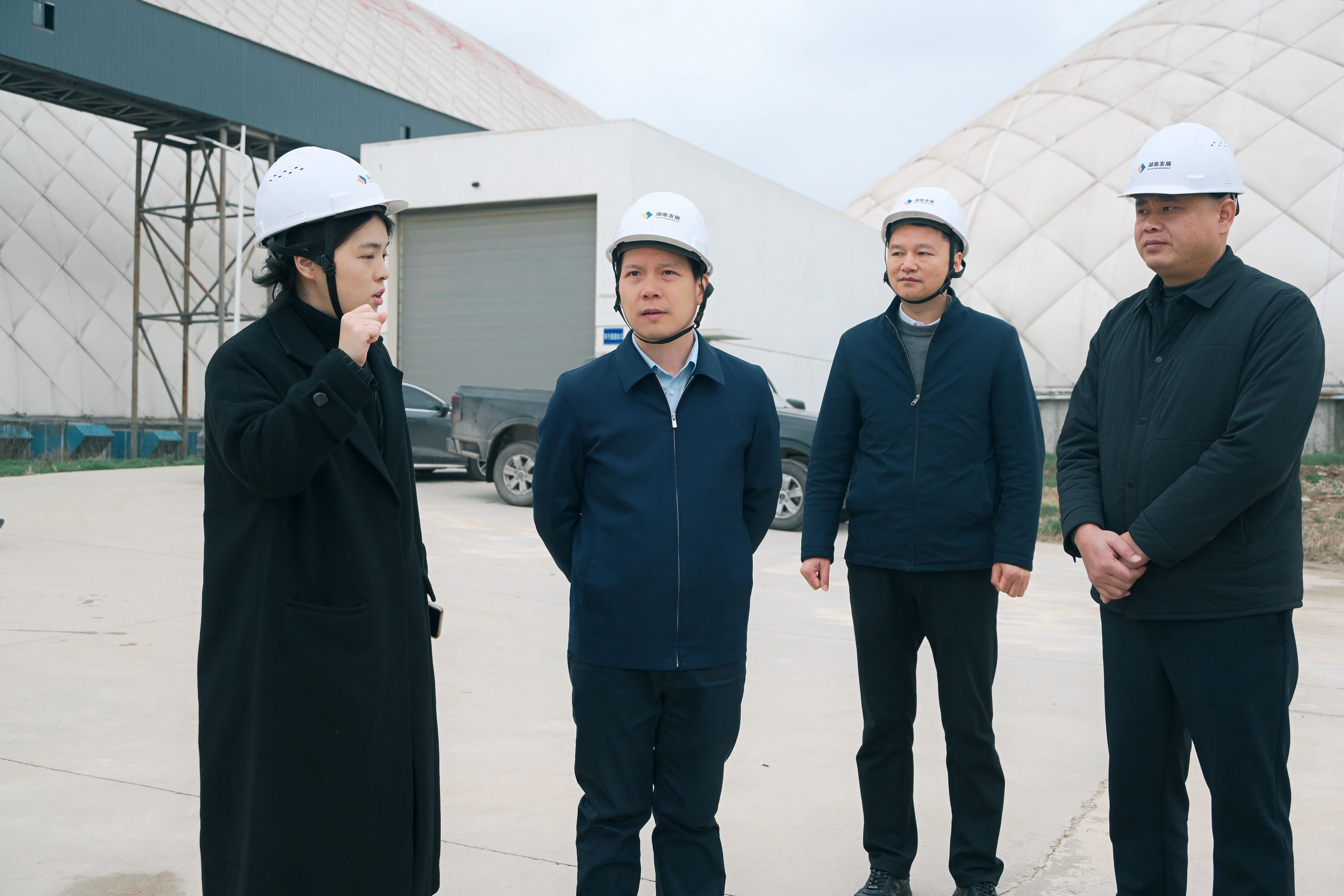 廖江华调研米兰（中国）机制砂和砂石集散中心项目